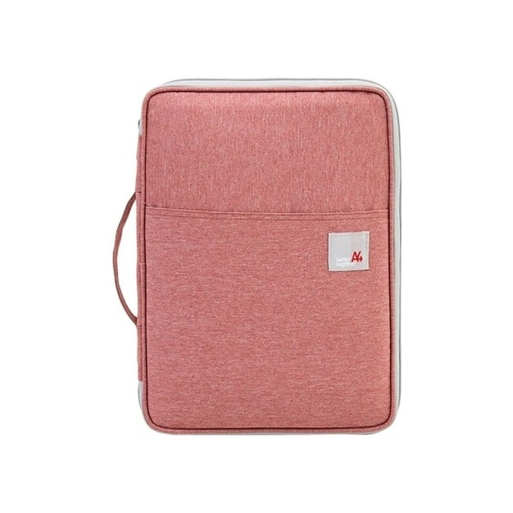 ZhuningShop3 A Pink Bag Style Multi-Functional A4 Document Bags Filing Pouch Portable Waterproof Oxford Cloth Organized Tote For Notebooks Pens Com... Erkek Evrak Çantası Fiyatı