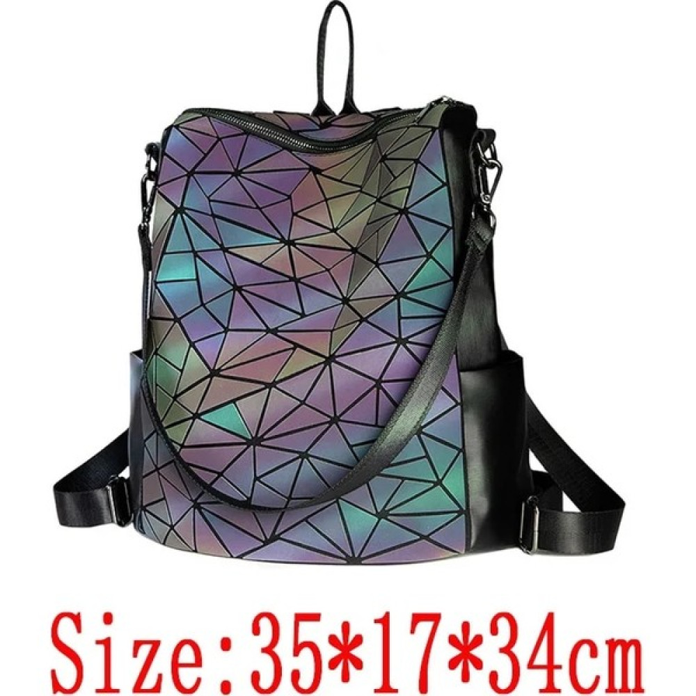 ZhuningShop3 Açık Gri Tarzı 2021 Kadın Sırt Çantaları Tasarımcı Geometrik Aydınlık Sırt Çantaları Kadın Okul Çantaları Kızlar Için Öğrenci Sırt Çan... Erkek Sırt Çantası Fiyatı