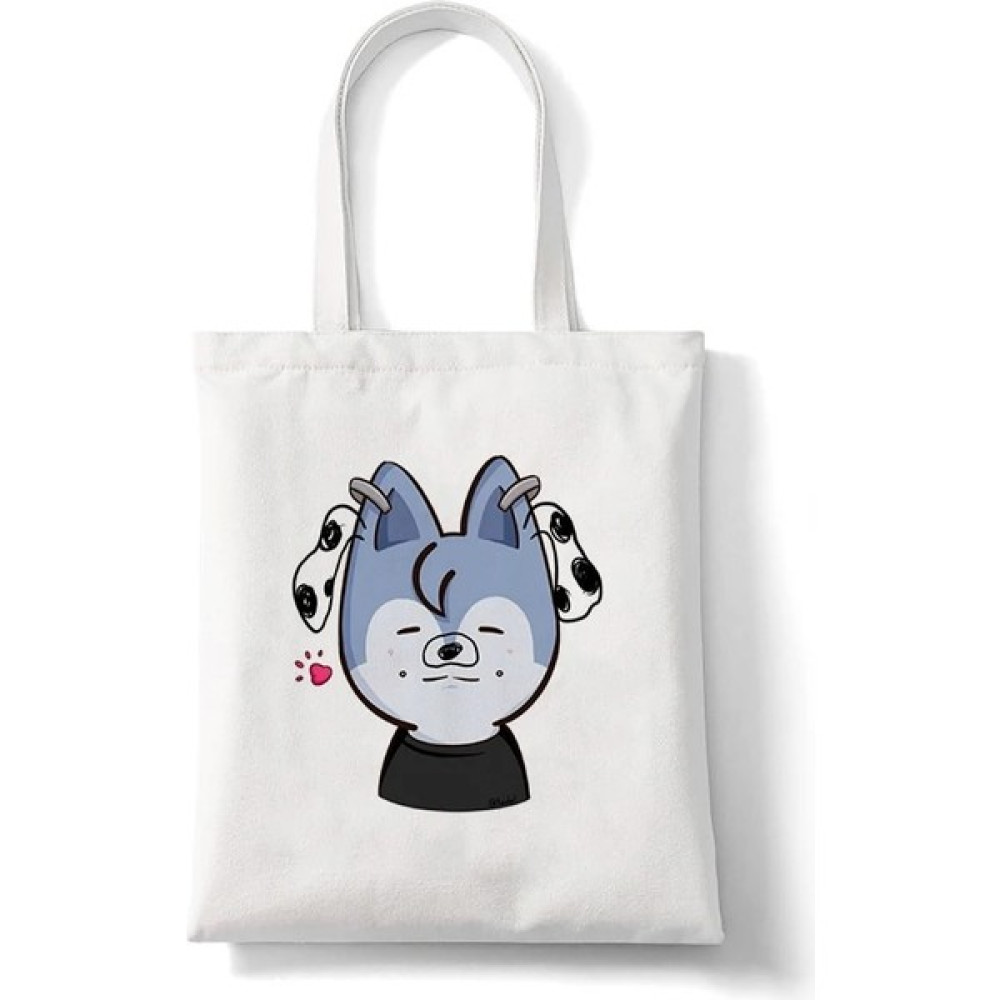 ZhuningShop3 B661 Stili Skzoo Kaçak Çocuklar Kore Kombinasyonu Karikatür Kanvas Alışveriş Çantası Bez Çantalar Omuz Çantası Kadın Büyük Kapasiteli ... Erkek Postacı Çanta Fiyatı