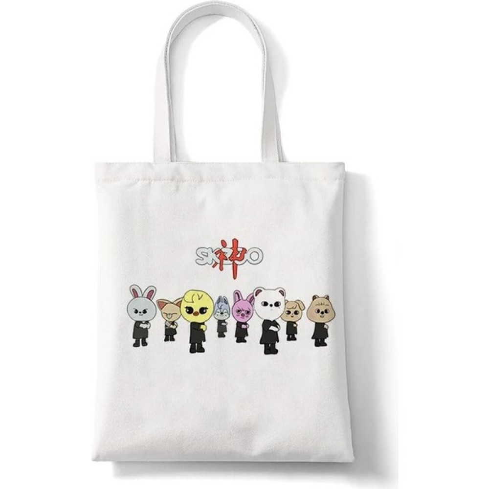 ZhuningShop3 B721 Stili Skzoo Kaçak Çocuklar Kore Kombinasyonu Karikatür Kanvas Alışveriş Çantası Bez Çantalar Omuz Çantası Kadın Büyük Kapasiteli ... Erkek Postacı Çanta Fiyatı