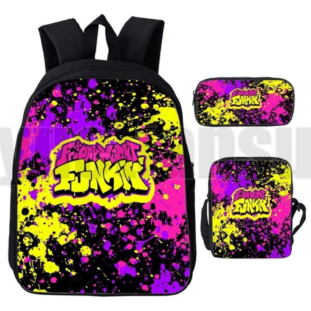 ZhuningShop3 FUNKIN257 Stili 1 Sırt Çantası-16 Inç Cuma Gecesi Funkin Çanta 3D Baskı Okul Çantaları Sıcak Oyun Sırt Çantası Erkek Kadın Anime Haraj... Erkek Sırt Çantası Fiyatı
