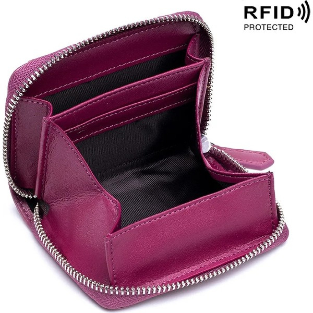 ZhuningShop3 Gül Mor Stili Moda Hakiki Deri Bozuk Para Cüzdanı Kadın Kadın Dana Küçük Mini Cüzdan Rfid Kısa Cüzdan Erkekler Için Değişim Depolama C... Erkek Cüzdan Fiyatı