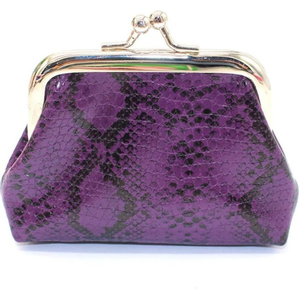 ZhuningShop3 Mor Tarzı Yeni Stil Kadın Pu Deri Yılan Baskı Kart Sahibinin Toka Bozuk Para Cüzdanı Lady Kız Mini Çanta Bozuk Para Cüzdanı Kadın Küçü... Erkek Cüzdan Fiyatı