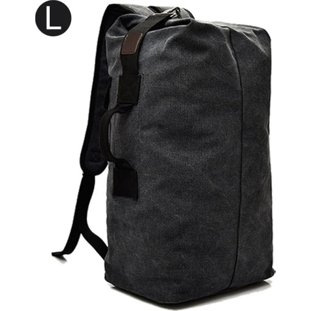 ZhuningShop3 Siyah L Tarzı Büyük Adam Seyahat Çantası Dağcılık Sırt Çantası Erkek Bagaj Tuval Kova Omuz Ordu Çantaları Erkek Erkek Sırt Çantaları M... Erkek Sırt Çantası Fiyatı