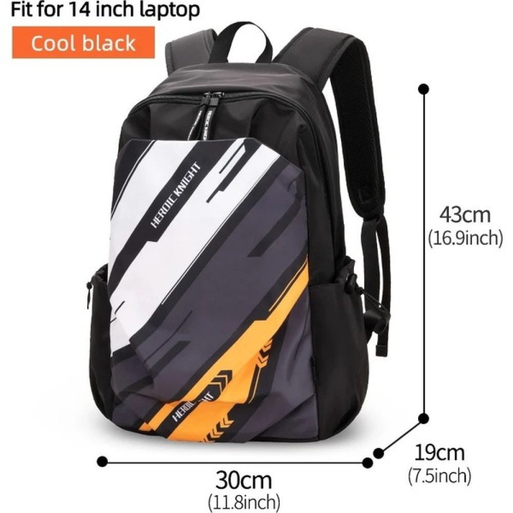 ZhuningShop3 Soğuk Siyah-14 Inç Stili Kahraman Şövalye Erkekler Moda Sırt Çantası 15. Laptop Sırt Çantası Erkekler Su Geçirmez Seyahat Açık Sırt Ça... Erkek Sırt Çantası Fiyatı