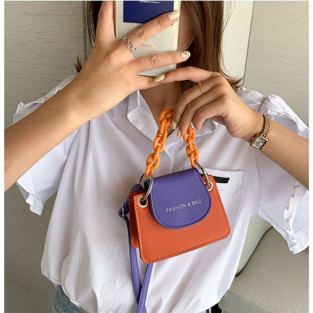 ZhuningShop3 Turuncu Tarzı ile Mor Kızlar Mini Çantalar ve Çantalar Kadınlar Için Deri Crossbody Çanta Küçük Para Cüzdan Kılıfı Bayanlar Parti Çant... Erkek Cüzdan Fiyatı