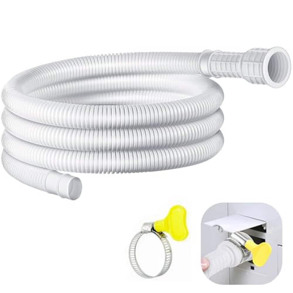 Zhuodisto Portable Air Conditioner Drain Hose,Dehumidifier Drain Hose with Cuttable Rubber Adapter & Clamp,Universal AC & Dehumidifier Replacement Hose Kit (6 Feet) Air Purifiers - Humidifiers Fiyatı