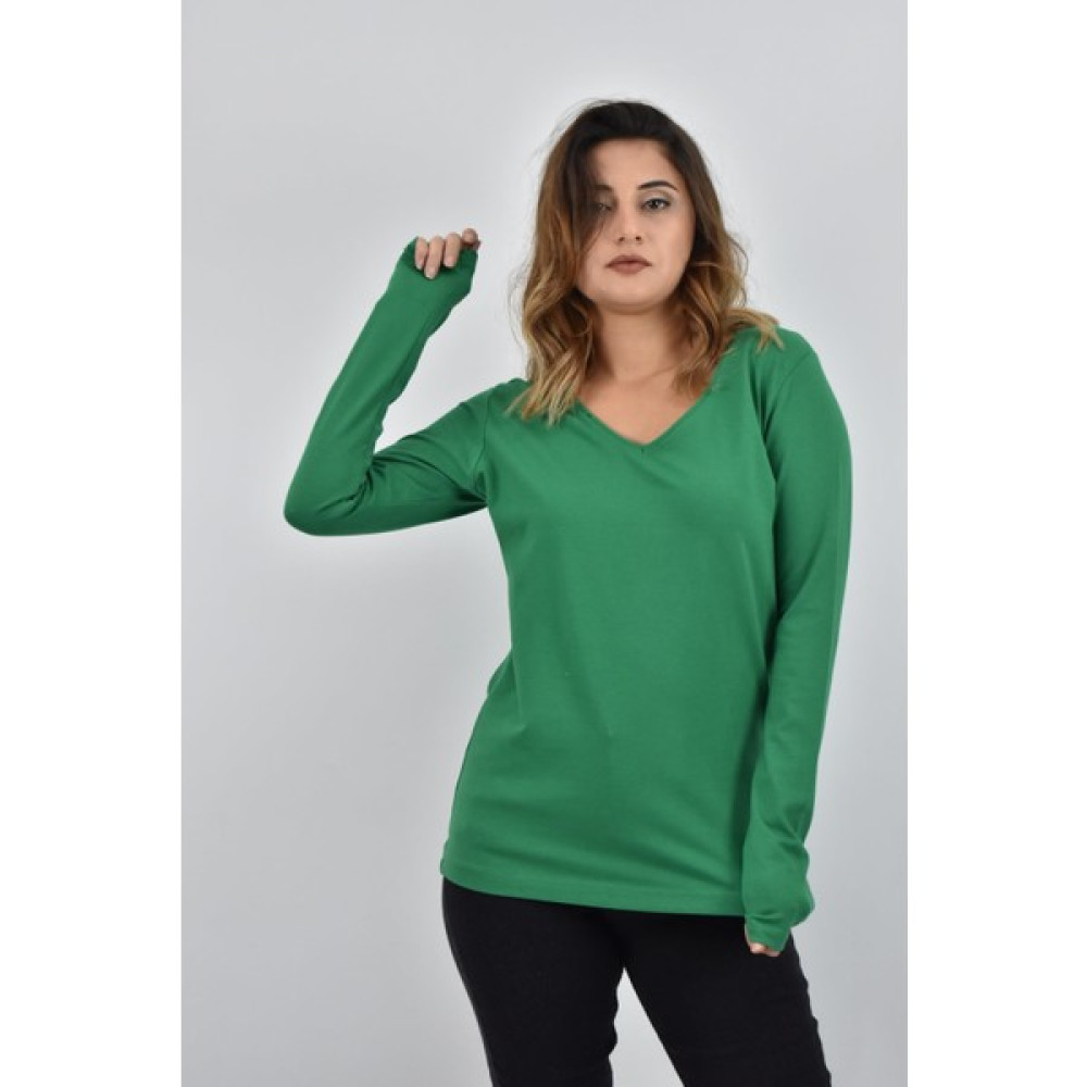 Zidan Life Zidan K-101 V Yaka Kadin Uzun Kol Sweatshirt Bayan Sweatshirt Fiyatı