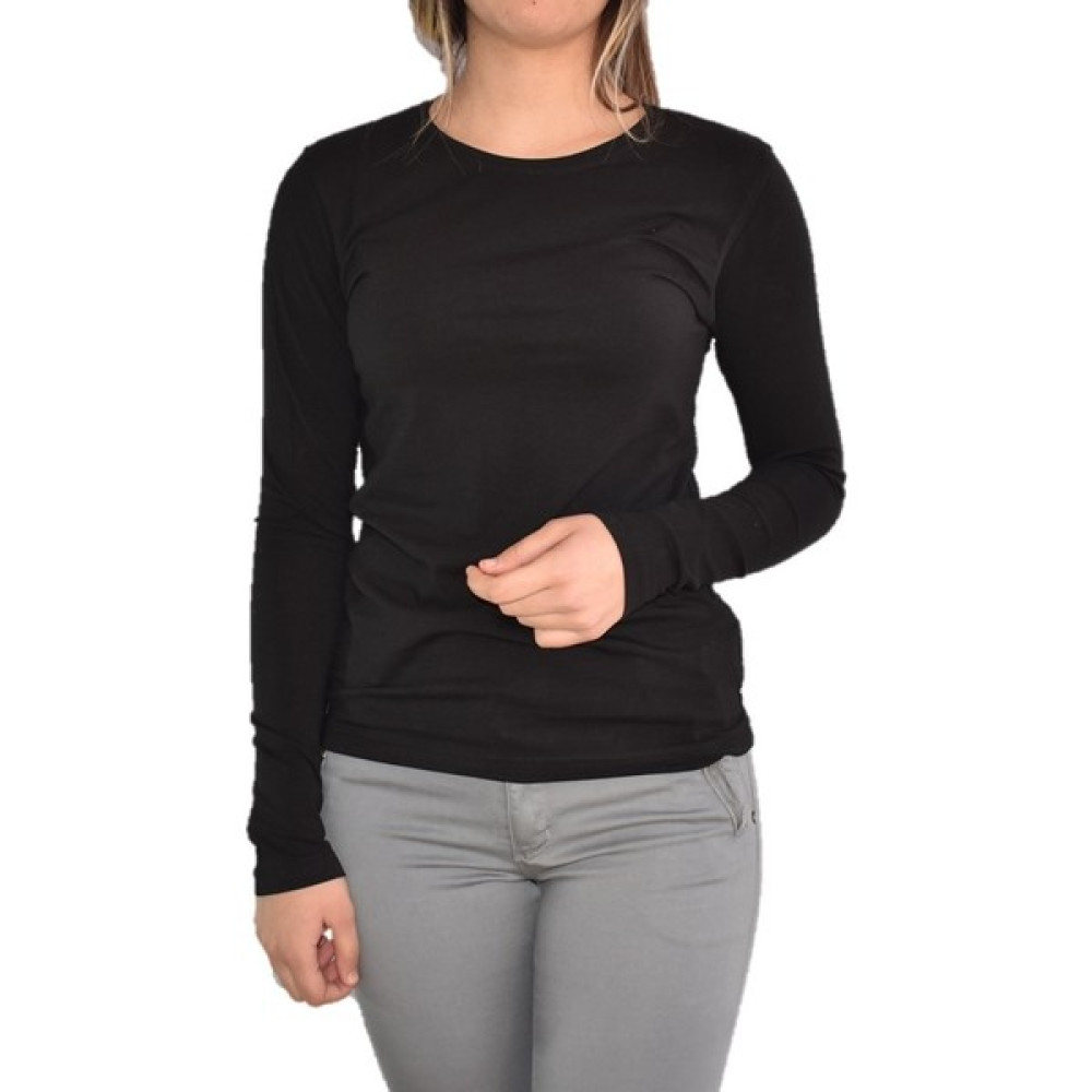 Zidanlife Zidan 4648 0 Yaka Kadın Uzun Kol Sweatshirt - Siyah Bayan Sweatshirt Fiyatı