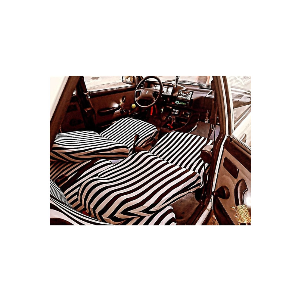 zifona Cizgili Koltuk Kılıfı Siyah Beyaz Zebra Tofaş Nostalji Servis Kılıfı Oto Koltuk Kılıfı Fiyatı