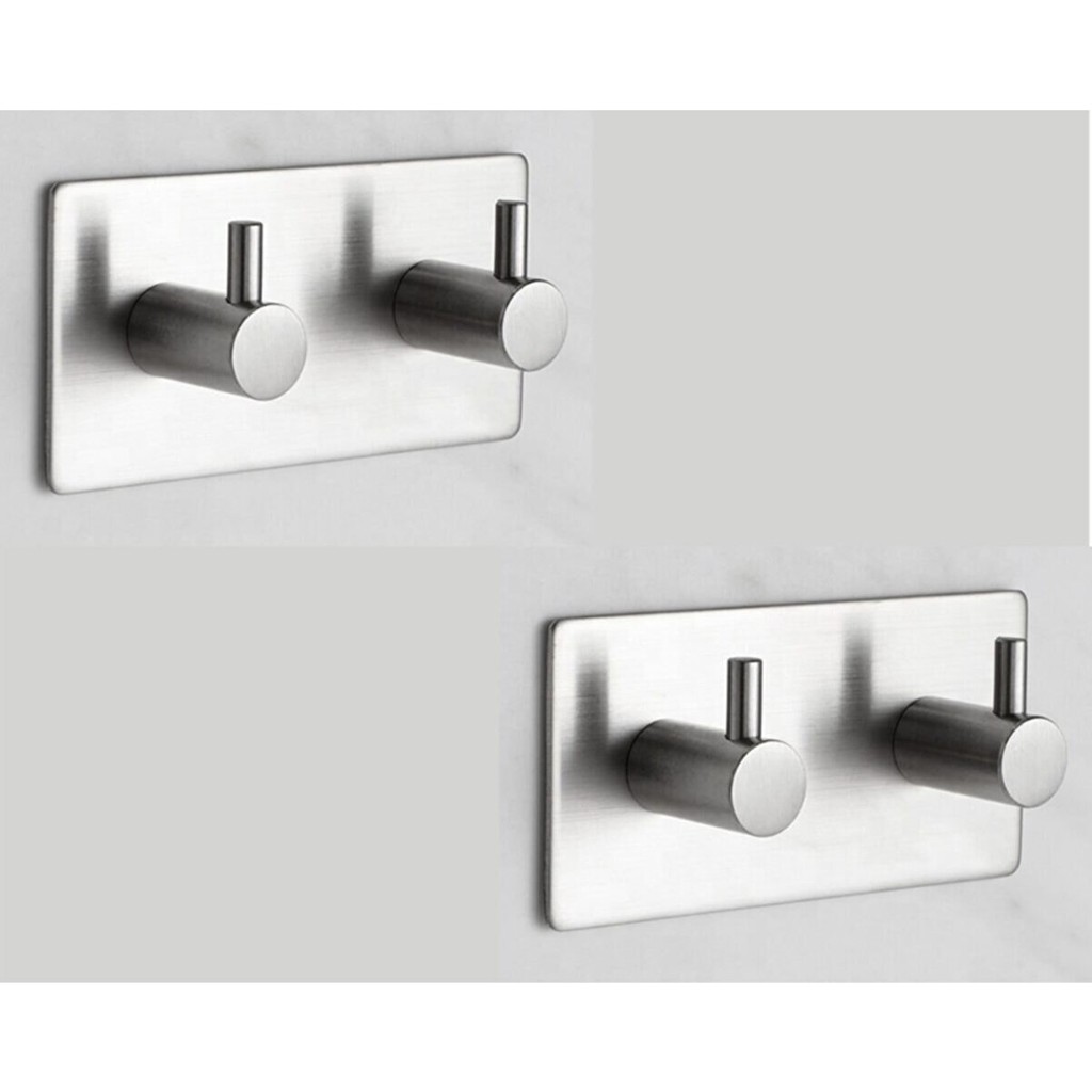Zift Unique Havlu / Bornoz Askısı / 2 Adet Ikili Askılık / Banyo Mutfak Havlu Askısı - Gri Banyo Askılık Fiyatı