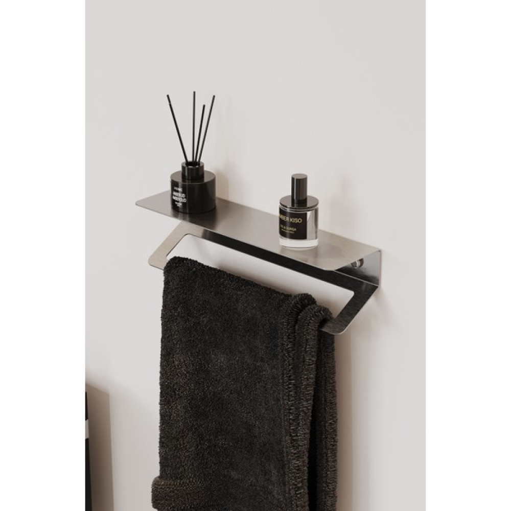 Zift Unique Ömür Boyu Paslanmaz Çelik Havlu Askısı, Satine , Raflı ve Yapışkanlı Havlu Tutacağı, Havluluk 30CM Banyo Askılık Fiyatı
