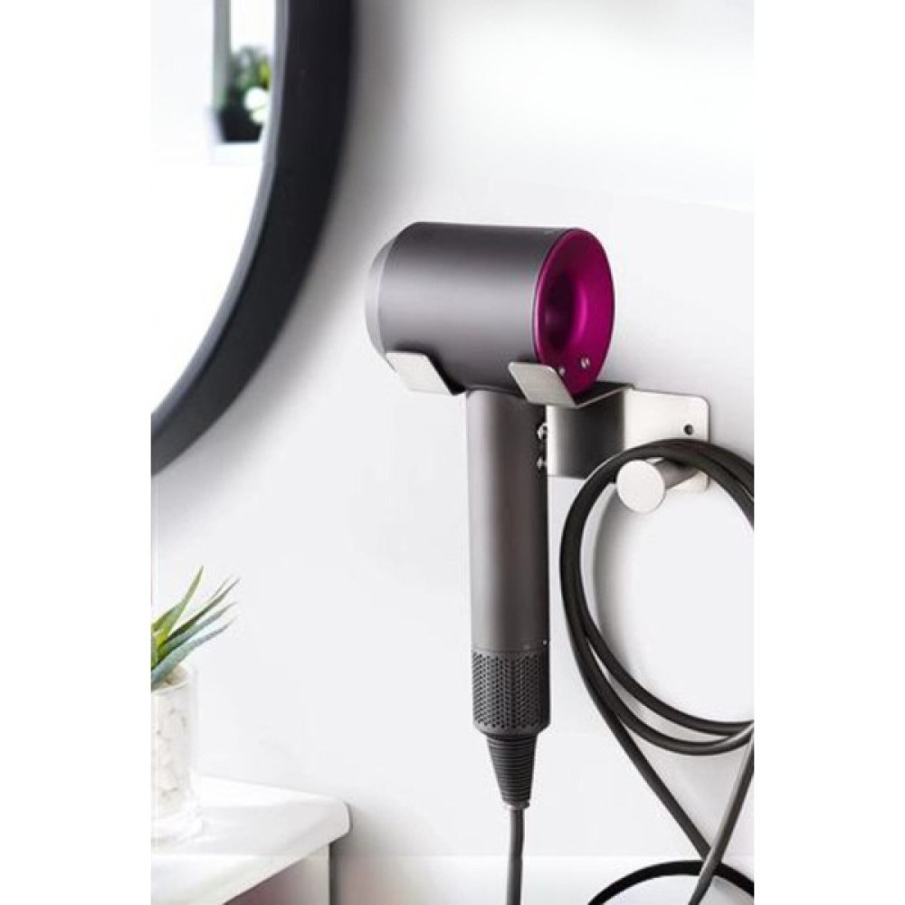 Zift Unique Paslanmaz Çelik Fön Makinesi Askısı,saç Kurutma Makinesi Tutacağı, Yapışkanlı & Vidalı Çift Seçenek - Ahşap - 0 Banyo Askılık Fiyatı