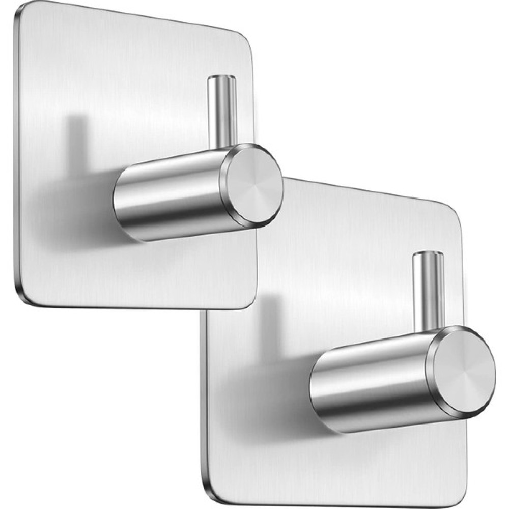 ZiftUnique 2 Adet Paslanmaz Çelik İnox Banyo Askısı Bornoz Askısı Havlu Askısı Havluluk Paslanmaz Hooks - Gri Banyo Askılık Fiyatı