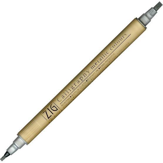 Zig 102 Metalik Gümüş 2x3.5 mm Kaligrafi Kalemi