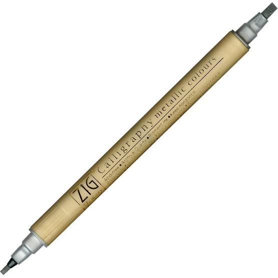 Zig 102 Metalik Gümüş 2x3.5 mm Kaligrafi Kalemi