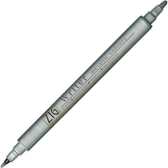Zig 102 Metalik Gümüş 2x3.5 mm Kaligrafi Kalemi