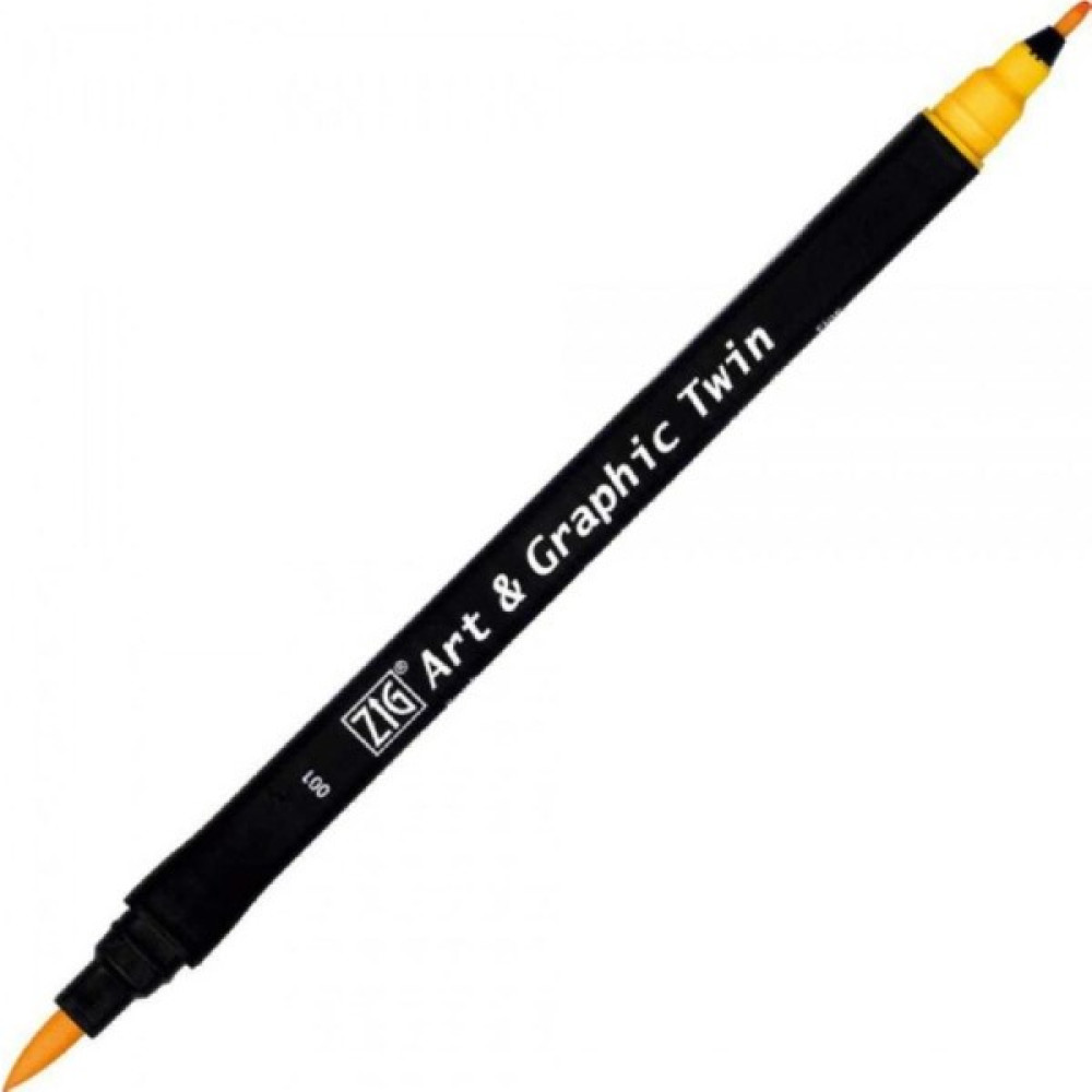Zig Art & Graphic Twin Tut-80 Fırça Uçlu Marker Yellow 001 Keçe Uçlu Kalem Fiyatı