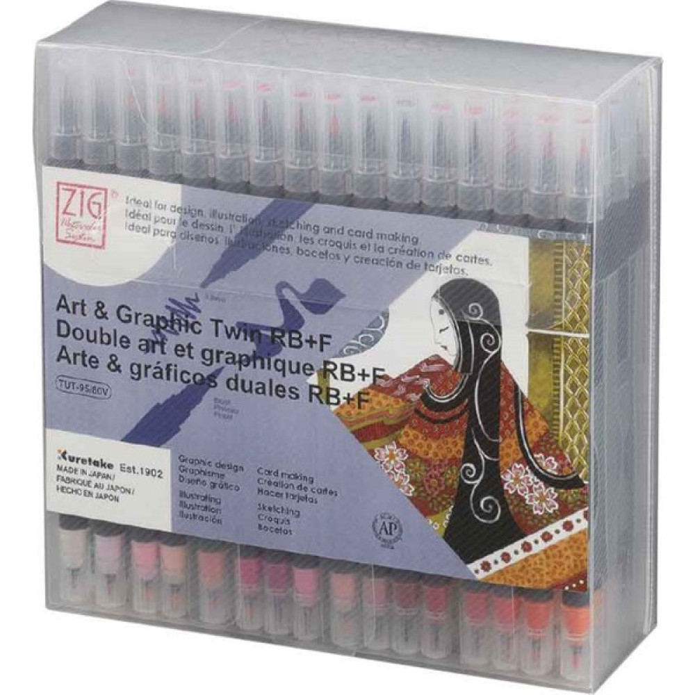 Zig Art&Graphic Twin Rb Tut-95/80V 80 Li Set Keçe Uçlu Kalem Fiyatı