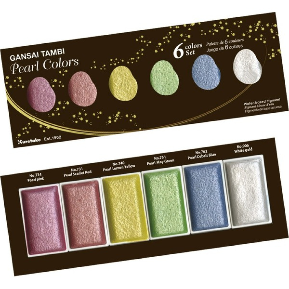 Zig Gansai Tambi Sulu Boya Seti 6 Renk Pearl Colours Sulu Boya Fiyatı