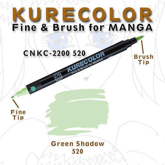 Zig Kurecolor Manga 520 Green Shadow Markör Çizim Kalemi
