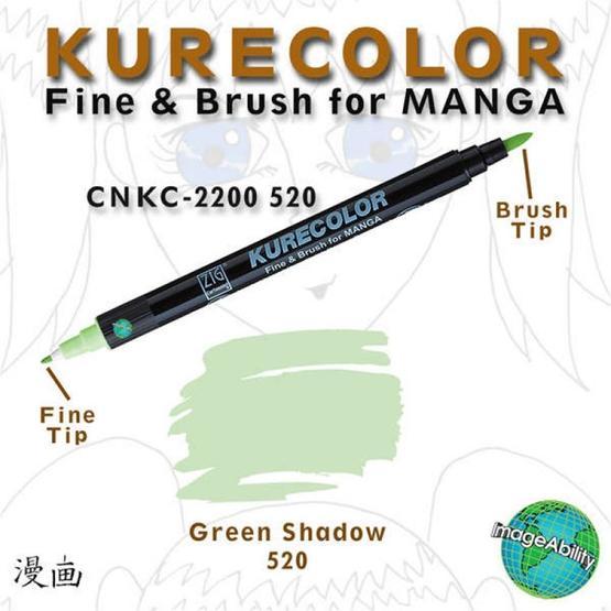 Zig Kurecolor Manga 520 Green Shadow Markör Çizim Kalemi Teknik Çizim ve Grafik Kalemi Fiyatı