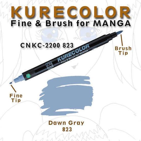 Zig Kurecolor Manga 823 Dawn Gray Markör Çizim Kalemi