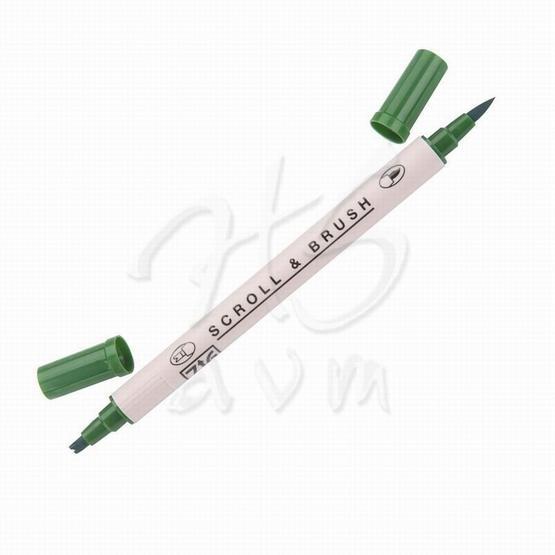 Zig Scroll Brush 040 Pure Green Kaligrafi Kalemi