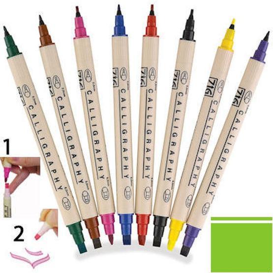 Zig Scroll Brush 040 Pure Green Kaligrafi Kalemi