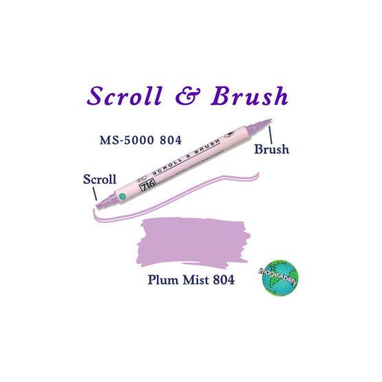 Zig Scroll Brush 804 Plum Mist Kaligrafi Kalemi
