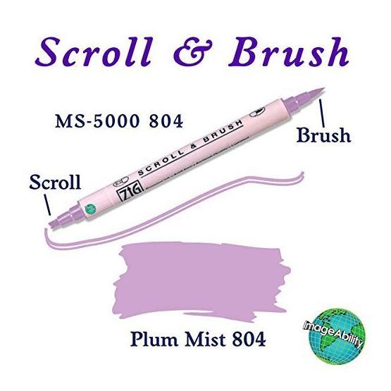 Zig Scroll Brush 804 Plum Mist Kaligrafi Kalemi
