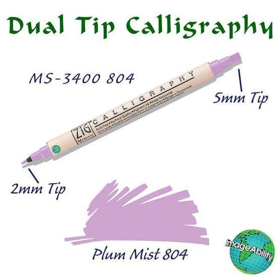 Zig Scroll Brush 804 Plum Mist Kaligrafi Kalemi