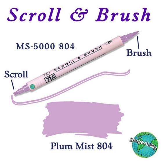 Zig Scroll Brush 804 Plum Mist Kaligrafi Kalemi
