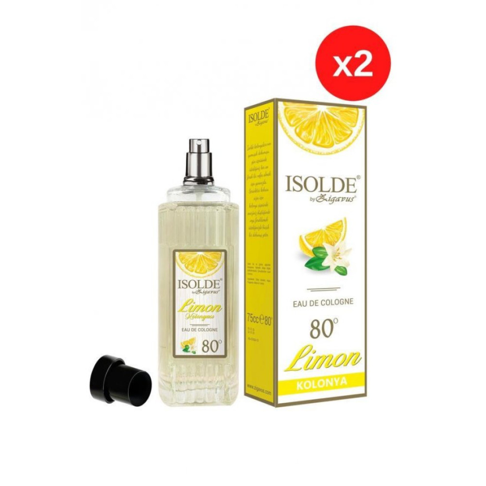 Zigavus Isolde Limon Kolonyasi 75 Cc X2 - Cam Sise Sprey - 2Li Firsat Paketi Medikal Ürünler Fiyatı
