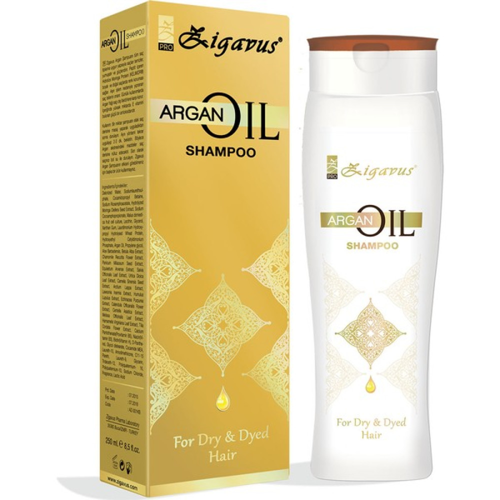 Zigavus Kuru, Boyalı ve Yıpranmış Saçlar İçin Argan Yağı Ekstraklı Şampuan 250ml Şampuan ve Saç Kremi Fiyatı
