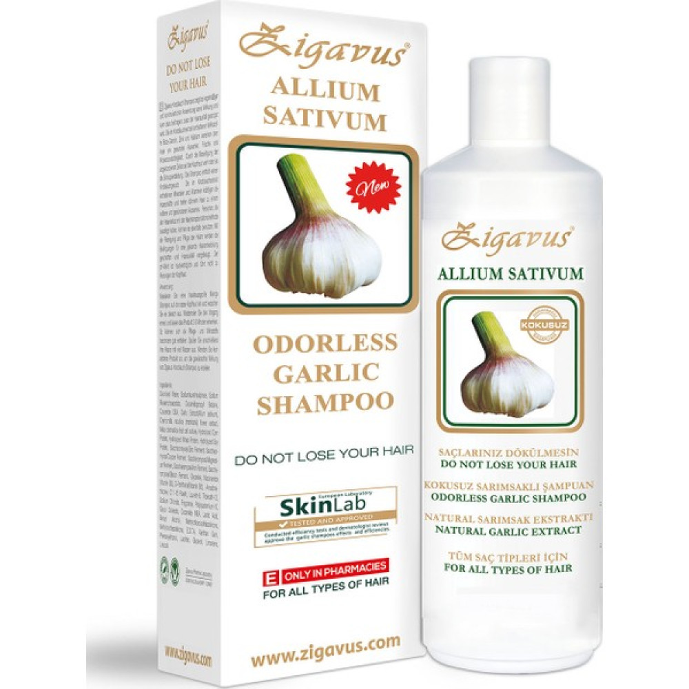 Zigavus Saç Dökülmelerine Karşı Kokusuz Sarımsaklı Şampuan 450ml Şampuan ve Saç Kremi Fiyatı