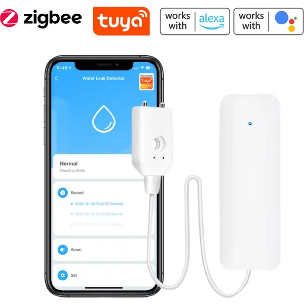 Zigbee Su Baskını Sensörü - Tuya, eWelink, Home Assisant, Zigbee2MQTT, ZHA Destekli Su Algılama Sensörü Nalburiye & Hırdavat Fiyatı
