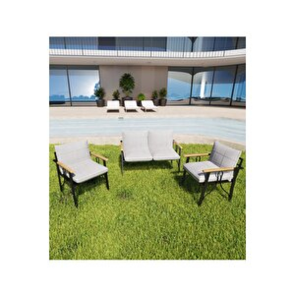 Zigonzi 2+1+1 Bahçe Mobilyası, Balkon, Okul, Kafe Oturma Koltuk Takımı Bahçe Mobilyası Takımı Fiyatı
