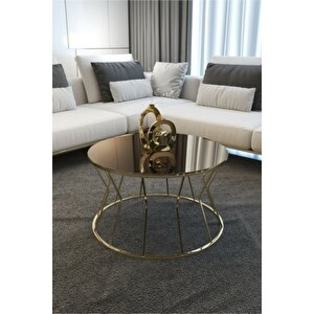 Zigonzi Sh-104 Pukka Bronz Aynalı Gold Zigon Orta Sehpa Fiyatı