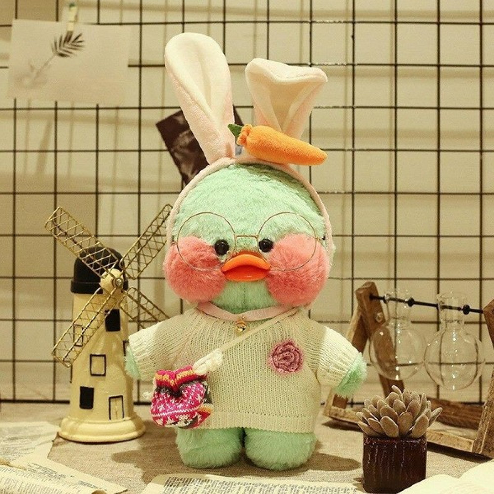 Zigver Kawaii Karikatür Lalafanfan 30CM Ördek Peluş Doğum Günü Hediyesi - Yeşil - Turuncu Peluş Oyuncaklar Fiyatı