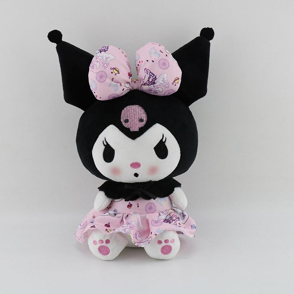 Zigver Kawaii Sanrio Kuromi Karikatür Peluş Oyuncak - Açık Pembe - Siyah Anne Bebek Oyuncak Fiyatı