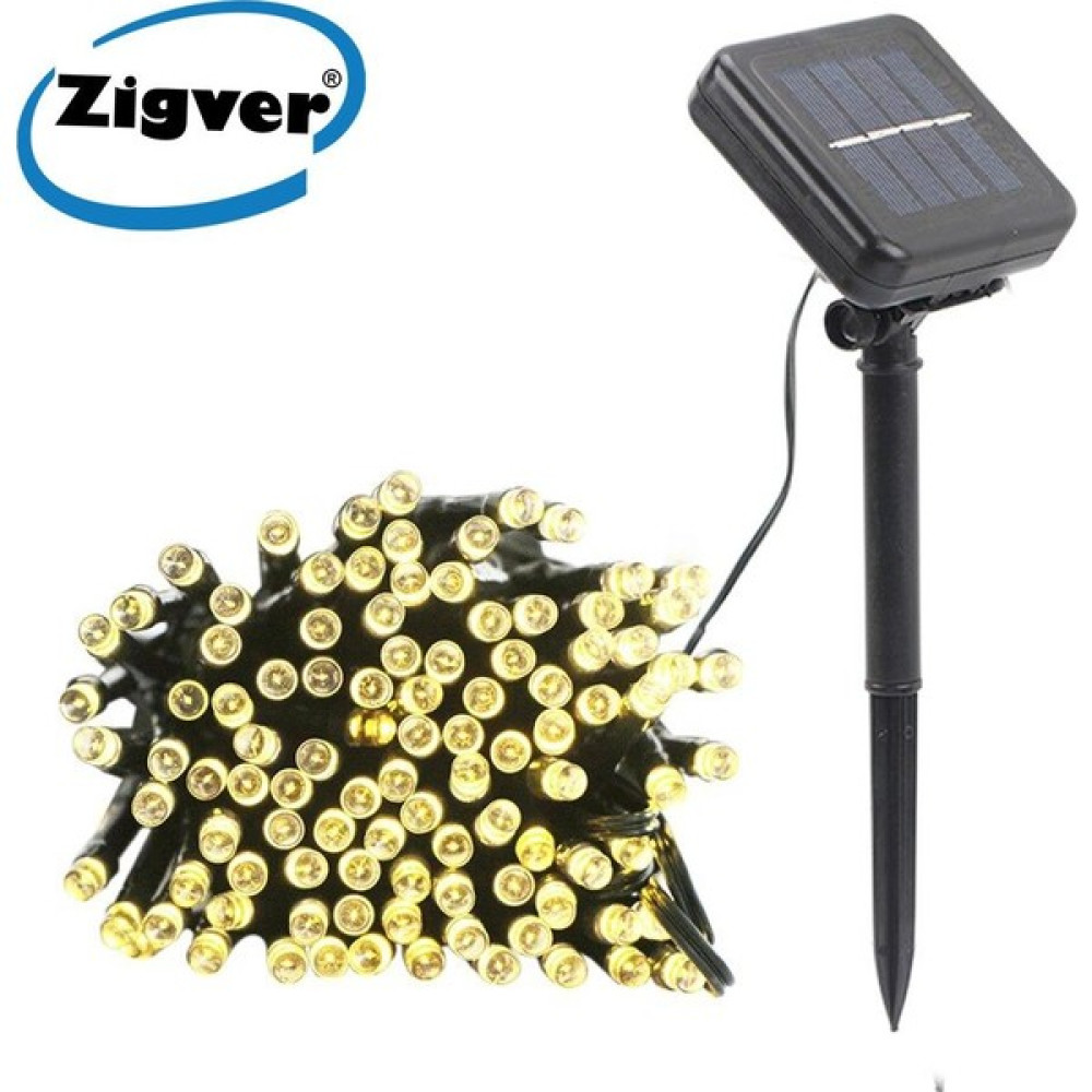 Zigver Solar Güneş Enerjili Dış Bahçe 8 Modlu 10METRE 100 LED Gün Işığı Aydınlatma Dış Mekan & Bahçe Oyuncakları Fiyatı
