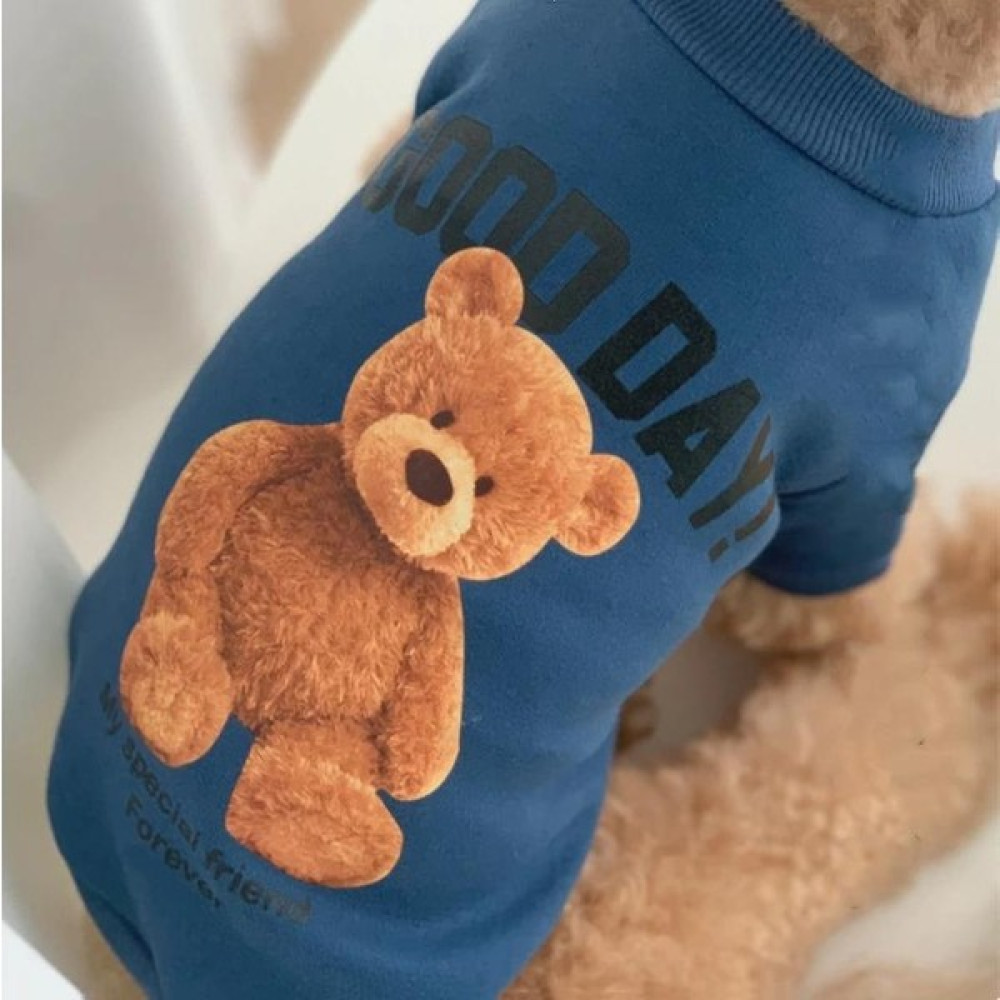 Zigver Sonbahar Kış Yavru Hoodie Giyim Karikatür Ayı T Shirt Yelek Kedi Kazak Küçük Orta Büyük Köpek Spor Gömlek Evcil Hayvan Yeleği Pet Giysi Lacı... Evcil Hayvan Ürünleri Fiyatı