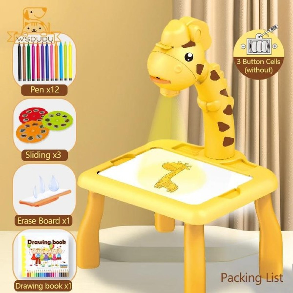 Zigver Sürgülü Disk Boyama Kurulu ile Çizim Projektör Oyuncak Sevimli Dinozor Müzik Projeksiyon Masa Playset Light Up Oyunu Çocuk Hediyeler Eğitici Oyuncak Fiyatı