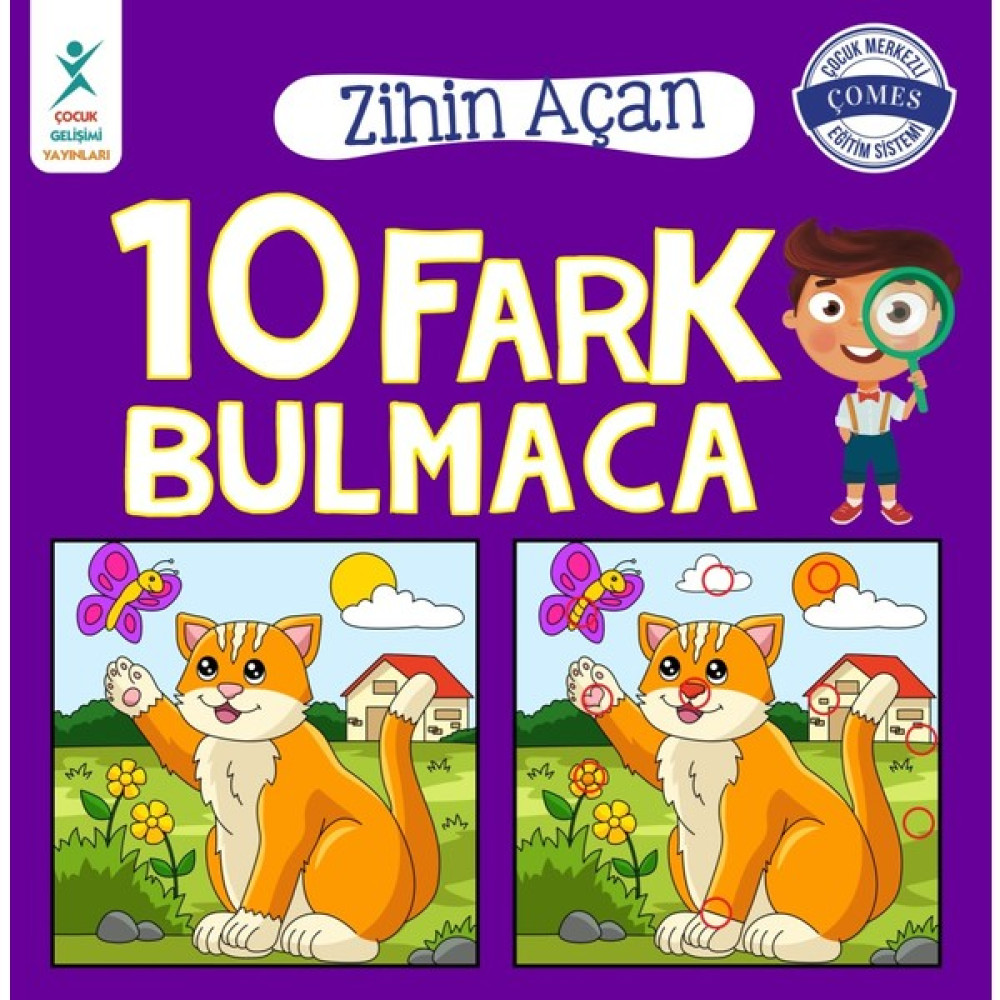 Zihin Açan 10 Fark Bulmaca - Tuğçe Turguner Zihinsel Gelişim Kitapları Fiyatı