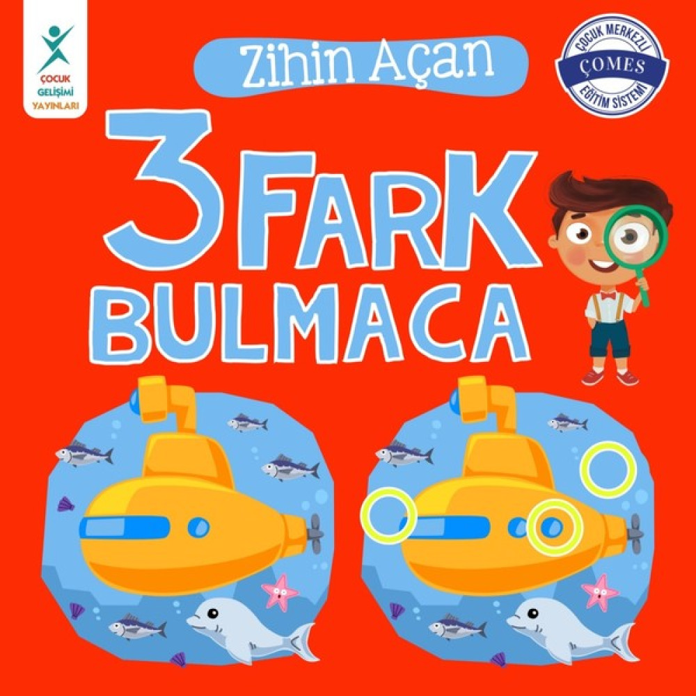 Zihin Açan 3 Fark Bulmaca - Tuğçe Turguner Zihinsel Gelişim Kitapları Fiyatı