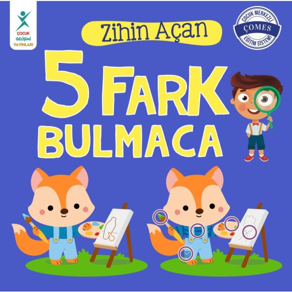 Zihin Açan 5 Fark Bulmaca - Tuğçe Turguner Zihinsel Gelişim Kitapları Fiyatı