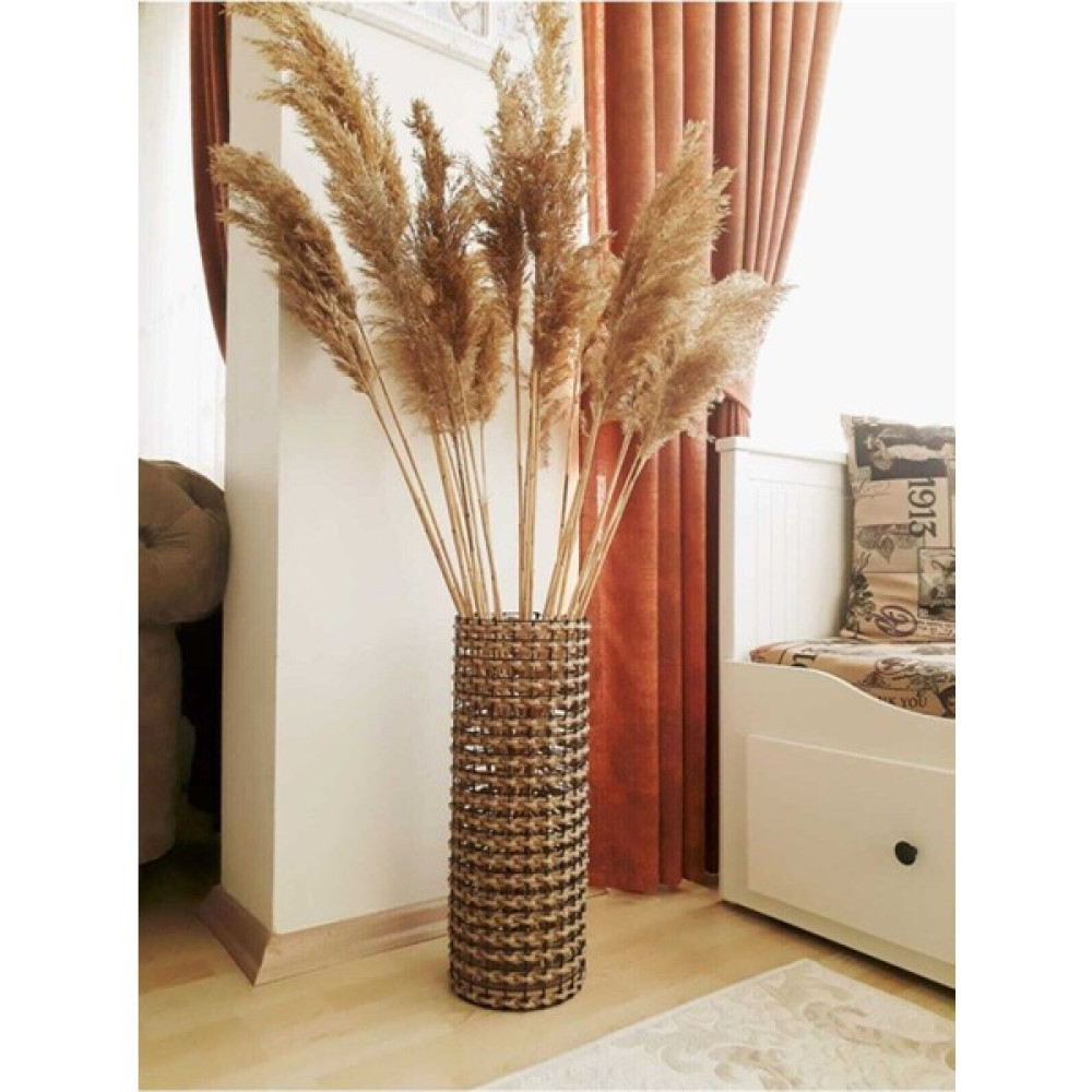 Zilli Metal Tel Hasır Örgülü Dekoratif Vazo 60 cm Vazo Fiyatı