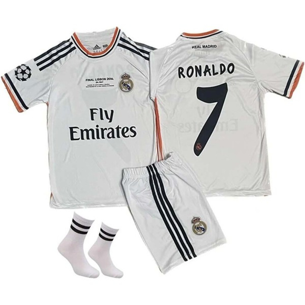 Zilong Final Lisbon 2014 Ronaldo Real Madrid Çoçuk Forması 3'lü Set Futbol Malzemeleri Fiyatı