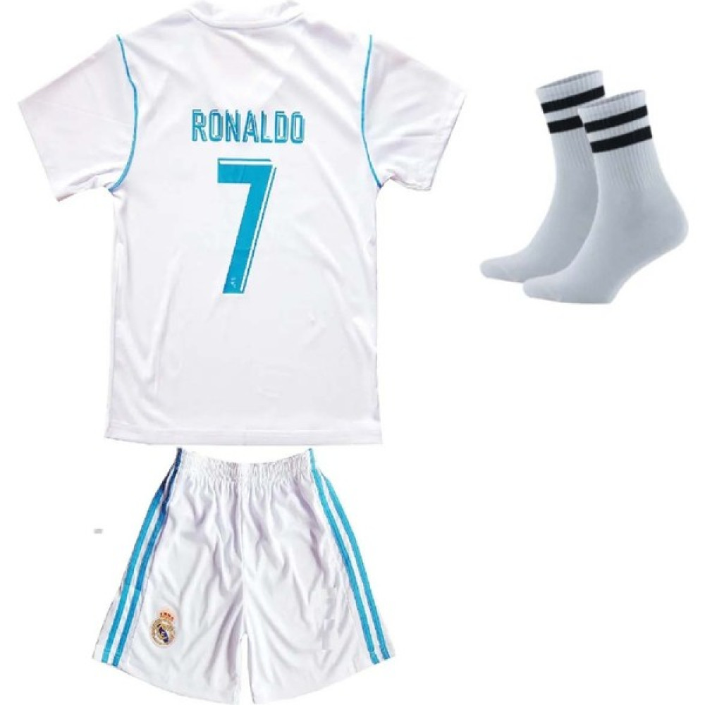 Zilong Real Madrid Cristiano Ronaldo 2017-18 Sezon Çocuk Futbol Forması 3'lü Set Futbol Malzemeleri Fiyatı